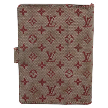 LOUIS VUITTON Monogram Mini Agenda PM Day Planner Cover Red R20912 Auth 113615 - 0