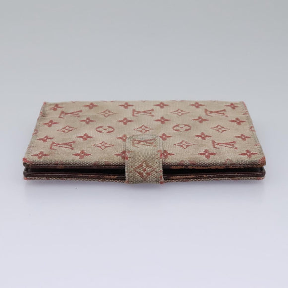 LOUIS VUITTON Monogram Mini Agenda PM Day Planner Cover Red R20912 Auth 113615