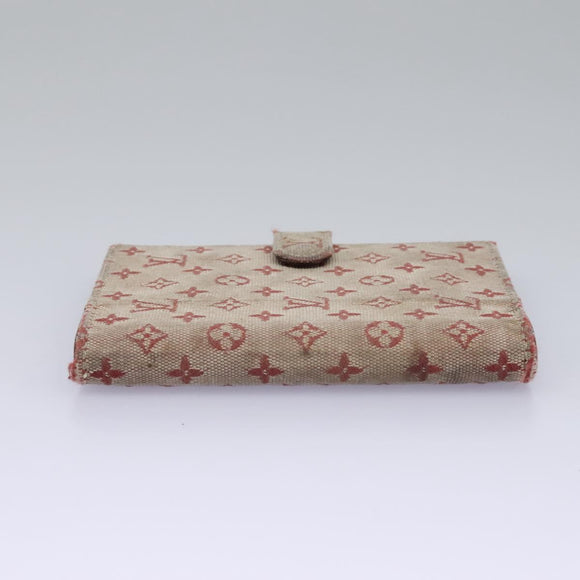 LOUIS VUITTON Monogram Mini Agenda PM Day Planner Cover Red R20912 Auth 113615