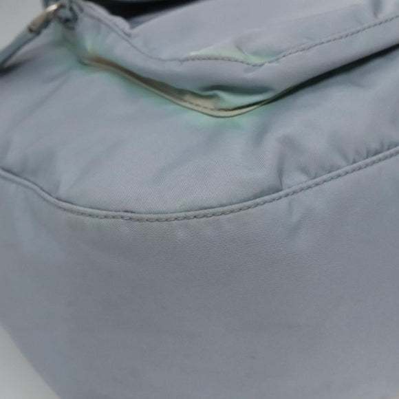 PRADA Shoulder Bag Nylon Light Blue Auth 113631