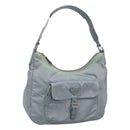 PRADA Shoulder Bag Nylon Light Blue Auth 113631-1