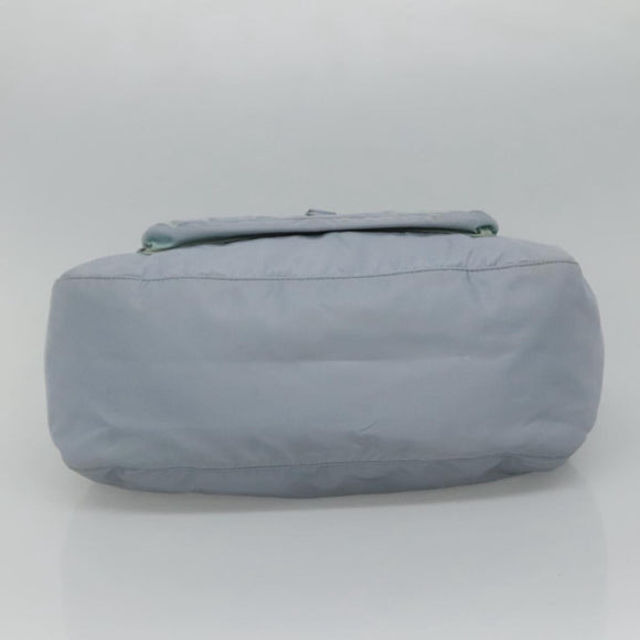 PRADA Shoulder Bag Nylon Light Blue Auth 113631