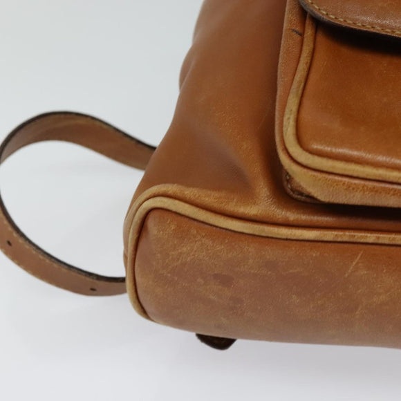GUCCI Bamboo Backpack Leather Brown 003 1956 0030 Auth 113656