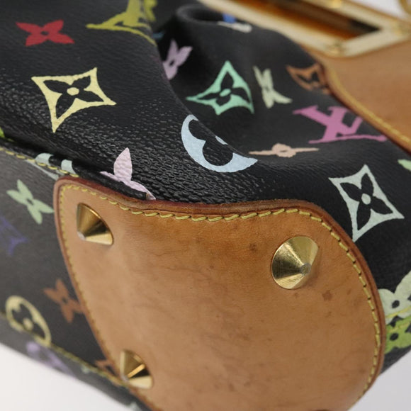 LOUIS VUITTON Monogram Multicolor Judy PM Bag 2Way Black M40258 LV Auth 113662V