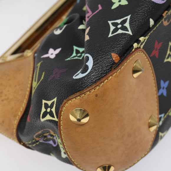 LOUIS VUITTON Monogram Multicolor Judy PM Bag 2Way Black M40258 LV Auth 113662V