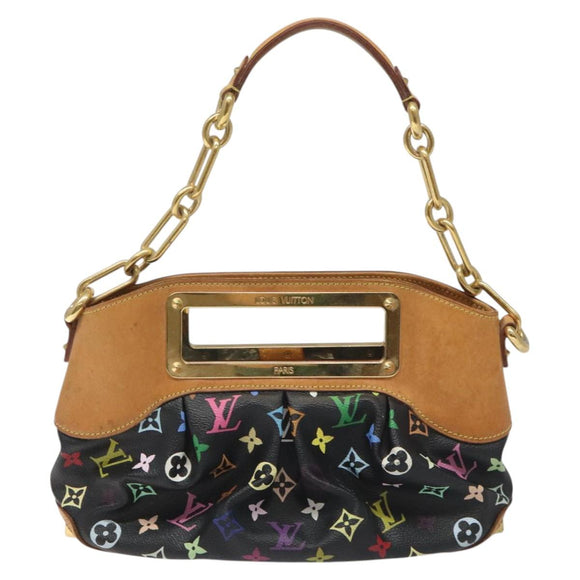 LOUIS VUITTON Monogram Multicolor Judy PM Bag 2Way Black M40258 LV Auth 113662V