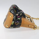 LOUIS VUITTON Monogram Multicolor Judy PM Bag 2Way Black M40258 LV Auth 113662V-3
