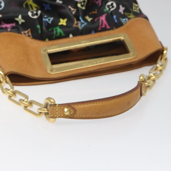 LOUIS VUITTON Monogram Multicolor Judy PM Bag 2Way Black M40258 LV Auth 113662V