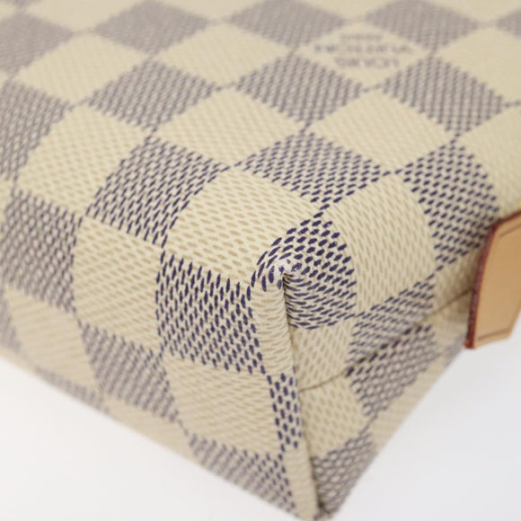 LOUIS VUITTON Damier Azur Pochette Cosmetic GM Pouch N23346 LV Auth 113671V