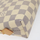 LOUIS VUITTON Damier Azur Pochette Cosmetic GM Pouch N23346 LV Auth 113671V-16