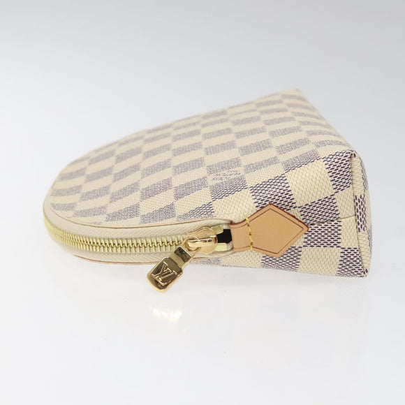 LOUIS VUITTON Damier Azur Pochette Cosmetic GM Pouch N23346 LV Auth 113671V