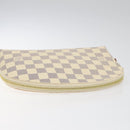 LOUIS VUITTON Damier Azur Pochette Cosmetic GM Pouch N23346 LV Auth 113671V-5