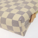 LOUIS VUITTON Damier Azur Pochette Cosmetic GM Pouch N23346 LV Auth 113671V-7