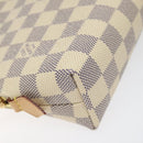 LOUIS VUITTON Damier Azur Pochette Cosmetic GM Pouch N23346 LV Auth 113671V-14
