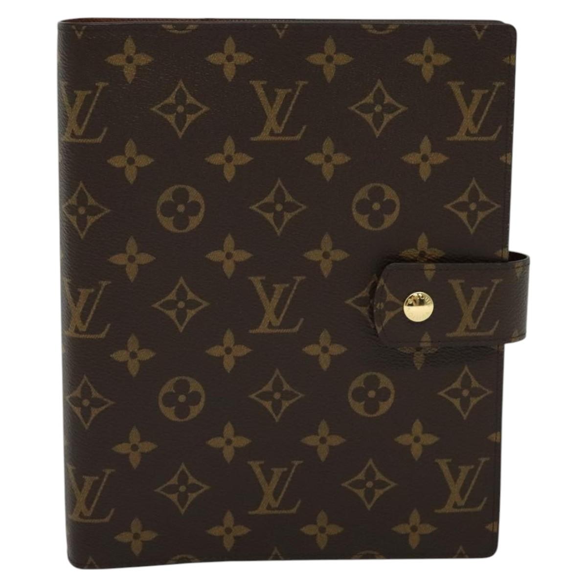 LOUIS VUITTON Monogram Agenda GM Day Planner Cover R20006 LV Auth 113675 - 0