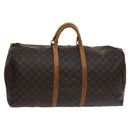 LOUIS VUITTON Monogram Keepall 60 Boston Bag M41422 LV Auth 113683-1