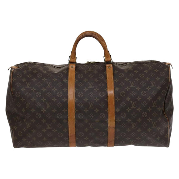 LOUIS VUITTON Monogram Keepall 60 Boston Bag M41422 LV Auth 113684