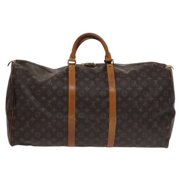 LOUIS VUITTON Monogram Keepall 60 Boston Bag M41422 LV Auth 113684