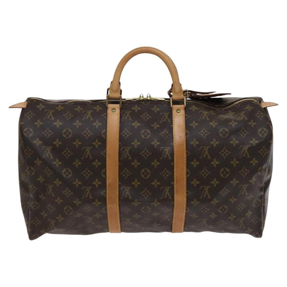 LOUIS VUITTON Monogram Keepall 50 Boston Bag M41426 LV Auth 113687