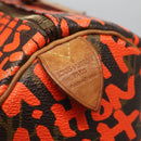LOUIS VUITTON Monogram Graffiti Speedy 30 Hand Bag Orange M93705 LV Auth 113708A-18