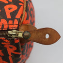 LOUIS VUITTON Monogram Graffiti Speedy 30 Hand Bag Orange M93705 LV Auth 113708A-9