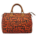 LOUIS VUITTON Monogram Graffiti Speedy 30 Hand Bag Orange M93705 LV Auth 113708A-13