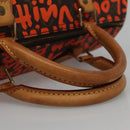LOUIS VUITTON Monogram Graffiti Speedy 30 Hand Bag Orange M93705 LV Auth 113708A-7