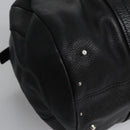Chloe Mr Paddington Hand Bag Leather Black Silver Auth 113730V-9