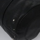 Chloe Mr Paddington Hand Bag Leather Black Silver Auth 113730V-14