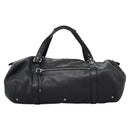 Chloe Mr Paddington Hand Bag Leather Black Silver Auth 113730V-2