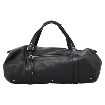 Chloe Mr Paddington Hand Bag Leather Black Silver Auth 113730V - 0