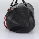 Chloe Mr Paddington Hand Bag Leather Black Silver Auth 113730V-3
