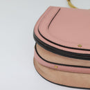 Chloe Nile Hand Bag Leather 2way Pink Gold Auth 113735V-14