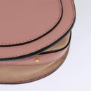 Chloe Nile Hand Bag Leather 2way Pink Gold Auth 113735V-17