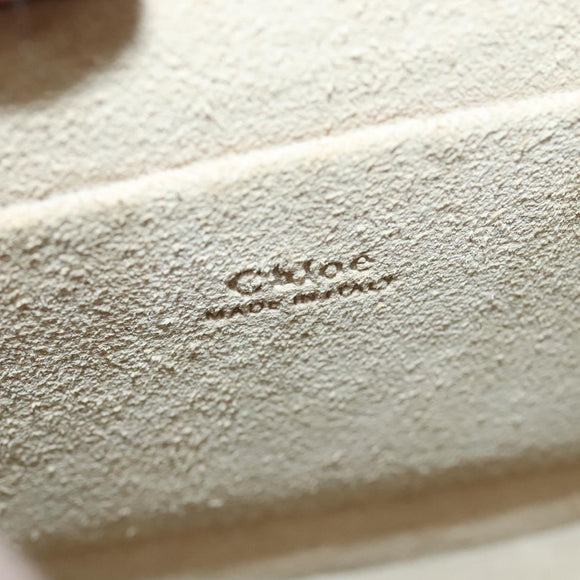 Chloe Nile Hand Bag Leather 2way Pink Gold Auth 113735V