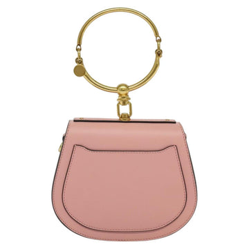 Chloe Nile Hand Bag Leather 2way Pink Gold Auth 113735V - 0