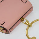 Chloe Nile Hand Bag Leather 2way Pink Gold Auth 113735V-6