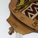 BURBERRY Hand Bag Leather 2way Beige Auth 113749V-10