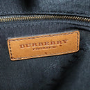 BURBERRY Hand Bag Leather 2way Beige Auth 113749V-19