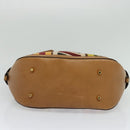BURBERRY Hand Bag Leather 2way Beige Auth 113749V-5