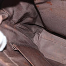 BURBERRY Nova Check Shoulder Bag Canvas Leather Beige Brown Silver Auth 113752-18