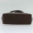 BURBERRY Nova Check Shoulder Bag Canvas Leather Beige Brown Silver Auth 113752-5