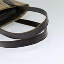 Burberrys Nova Check Shoulder Bag Canvas Leather Beige Brown gold Auth 113755-7