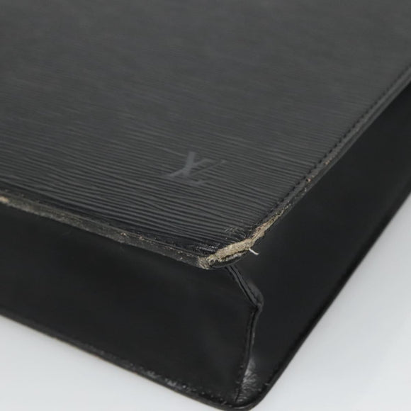 LOUIS VUITTON Epi Sac Plat Hand Bag Black M59082 LV Auth 113765