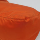 PRADA Shoulder Bag Nylon Orange Gold Auth 113766V-15