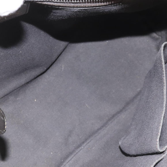 BURBERRY Nova Check Tote Bag PVC Leather Beige Silver Auth 113769