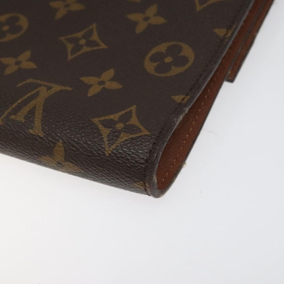 LOUIS VUITTON Monogram Porte envelope Clutch Bag M51801 LV Auth 113782