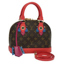 LOUIS VUITTON Monogram Totem Alma BB Hand Bag Red M41659 LV Auth 113803A-1