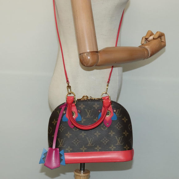 LOUIS VUITTON Monogram Totem Alma BB Hand Bag Red M41659 LV Auth 113803A