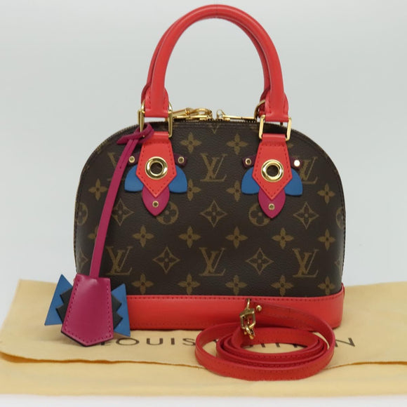 LOUIS VUITTON Monogram Totem Alma BB Hand Bag Red M41659 LV Auth 113803A